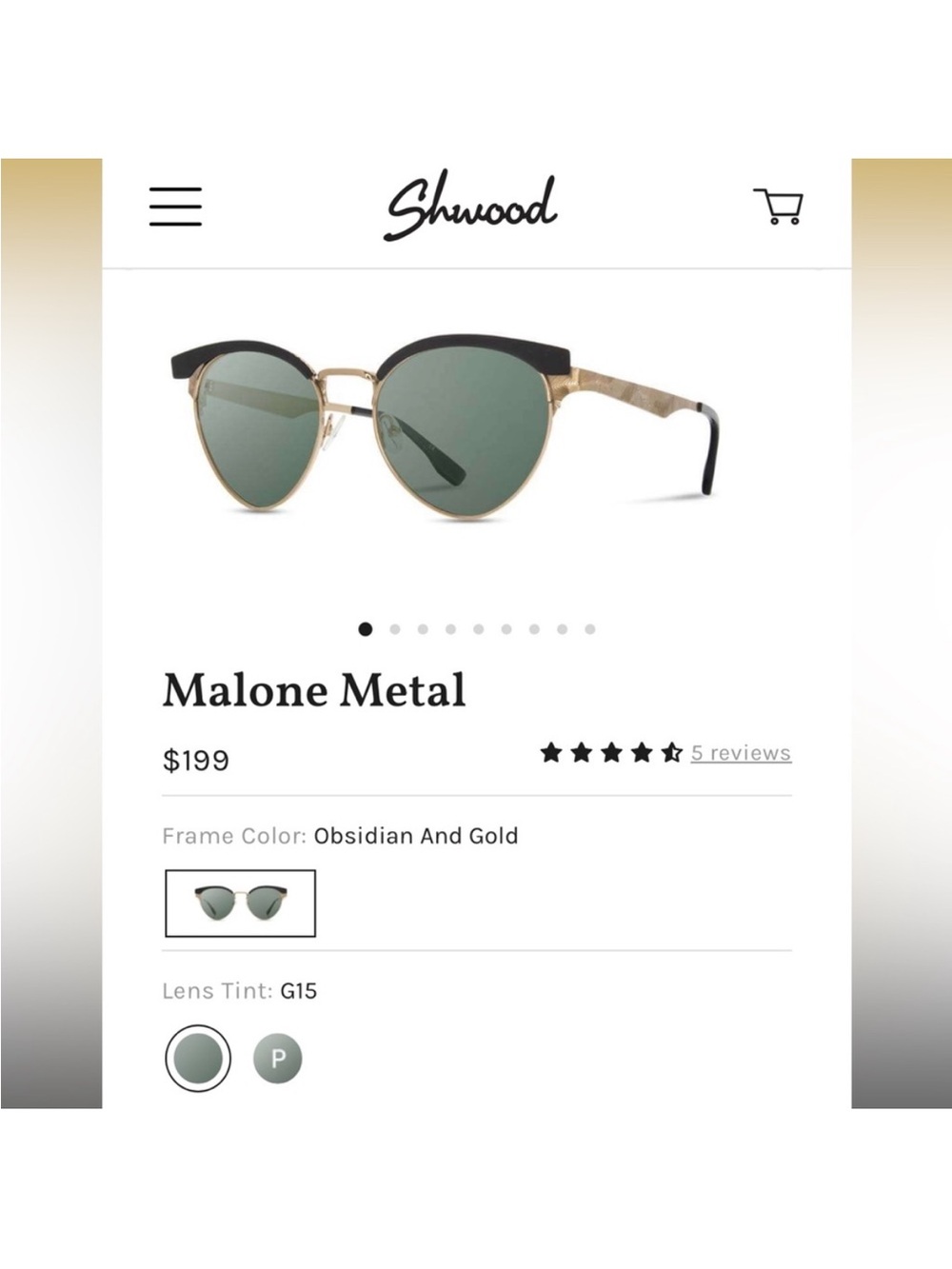 Shwood Malone Metal Sunglasses